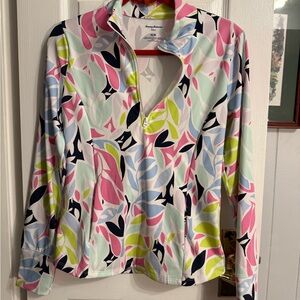 Tommy Bahama Multicolor Leaf Print Jacket